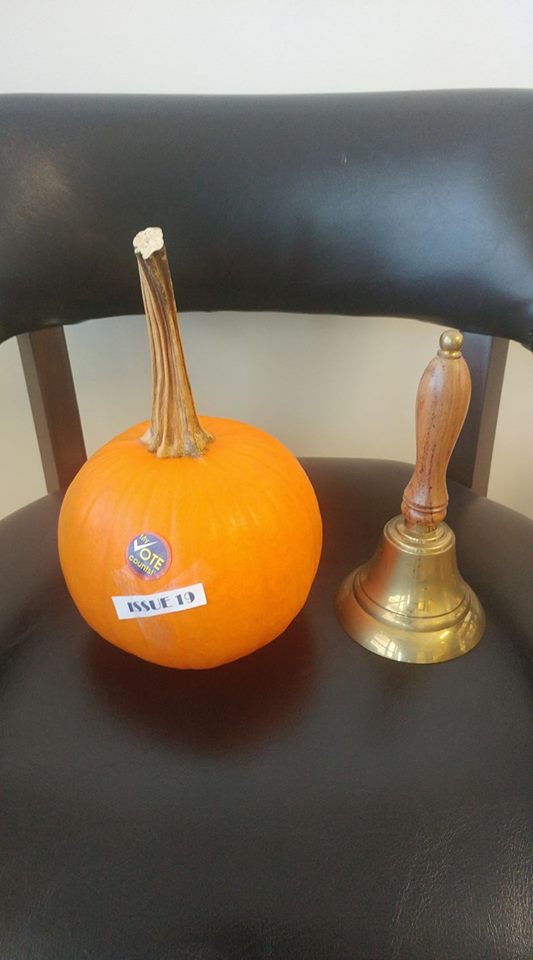 pumpkin and bell